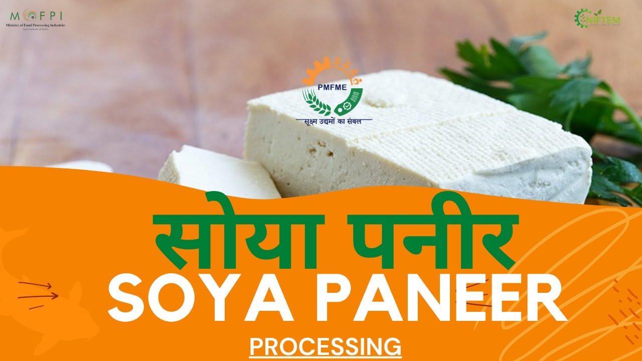 SOYA PANEER PROCESSING | सोया पनीर प्रसंस्करण | NIFTEM PMFME SCHEME