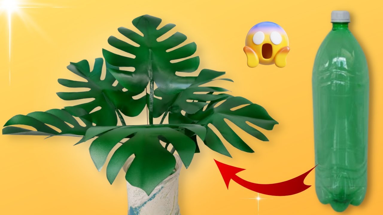 Como Fazer Uma Linda Folha Usando Garrafa Pet  - Artesanato Com Garrafa Pet