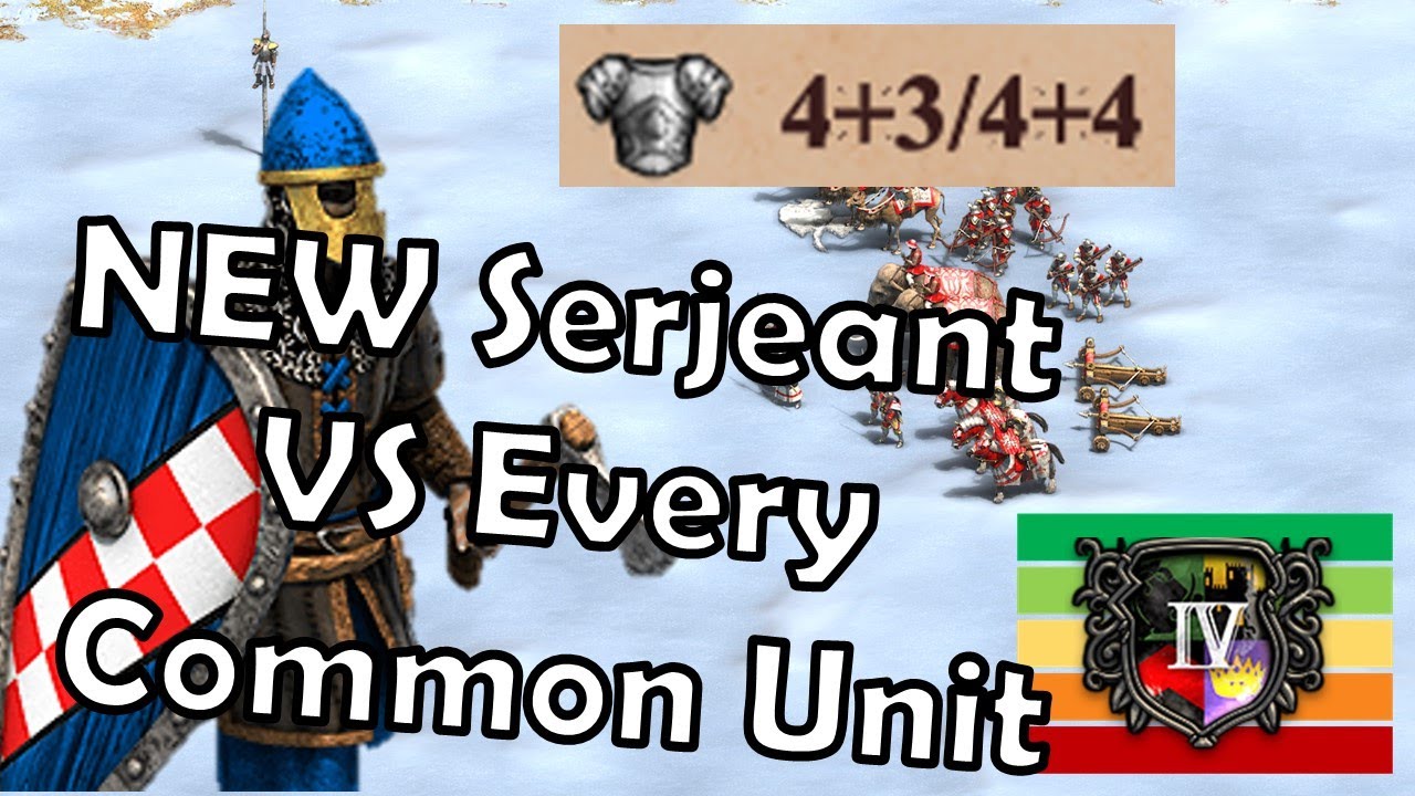 ELITE SERJEANT vs COMMON UNITS | Post-Imperial Age | Sicilian UU | Age of Empires 2