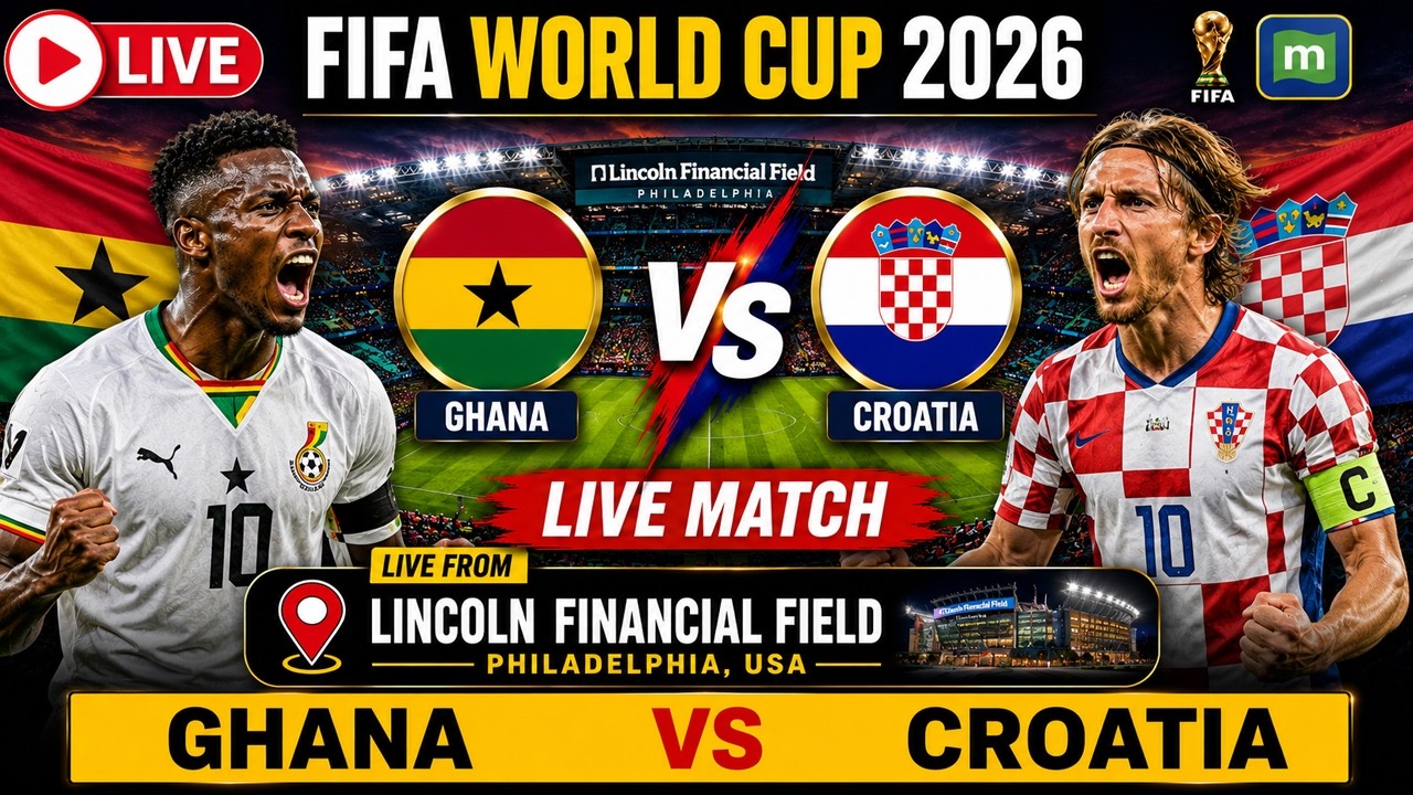 🔴Ghana vs Croatia LIVE: FIFA World Cup 2026 | Football LIVE Stream | GHA vs CRO Football LIVE | N18g