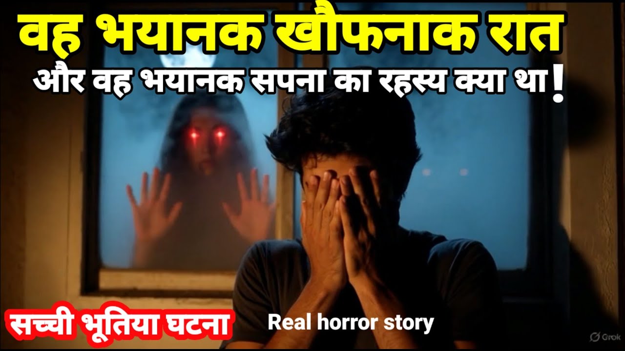 वह भयानक खौफनाक रात और वह भयानक सपना का रहस्य क्या था! सच्ची भूतिया घटना horror story, scary 
