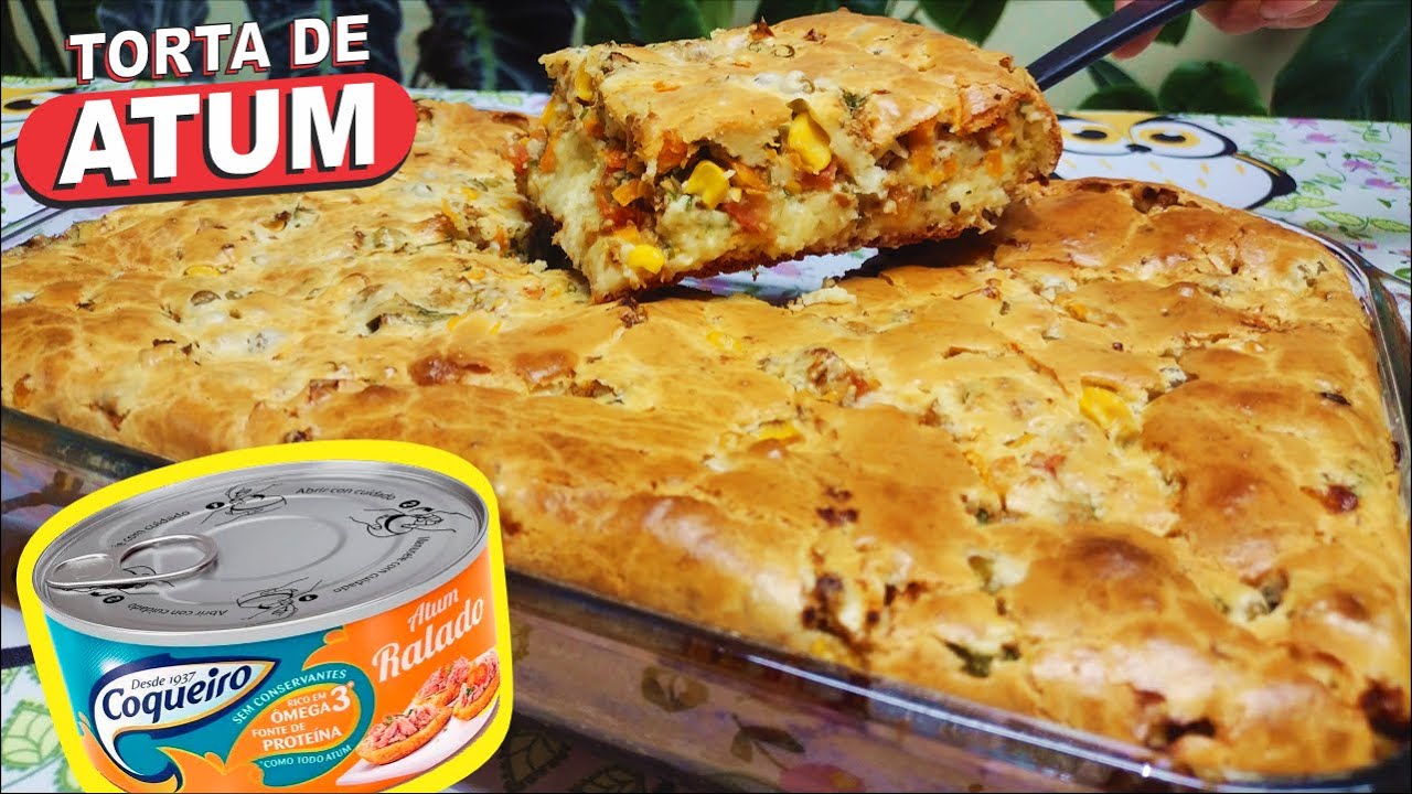 UMA DELÍCIA❗😍 TORTA DE ATUM DE LIQUIDIFICADOR SUPER SIMPLES, FÁCIL, ECONÔMICA E RENDE MUITO!