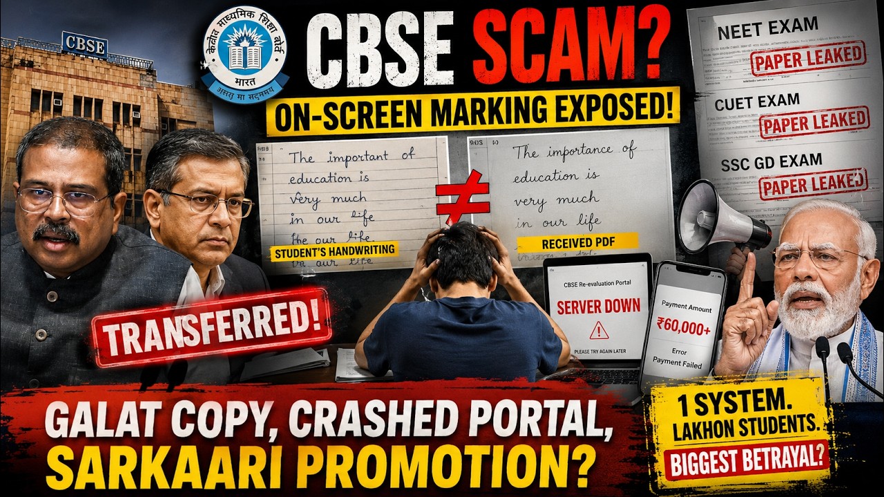 CBSE Board Exam Scam 2026: Handwriting Badli, Portal Crash! Kya chal raha hai?