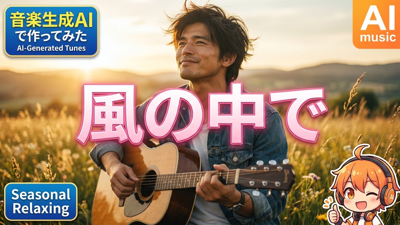 風の中で【音楽生成AIで作ってみた】#AcousticFolkRock #AImusic