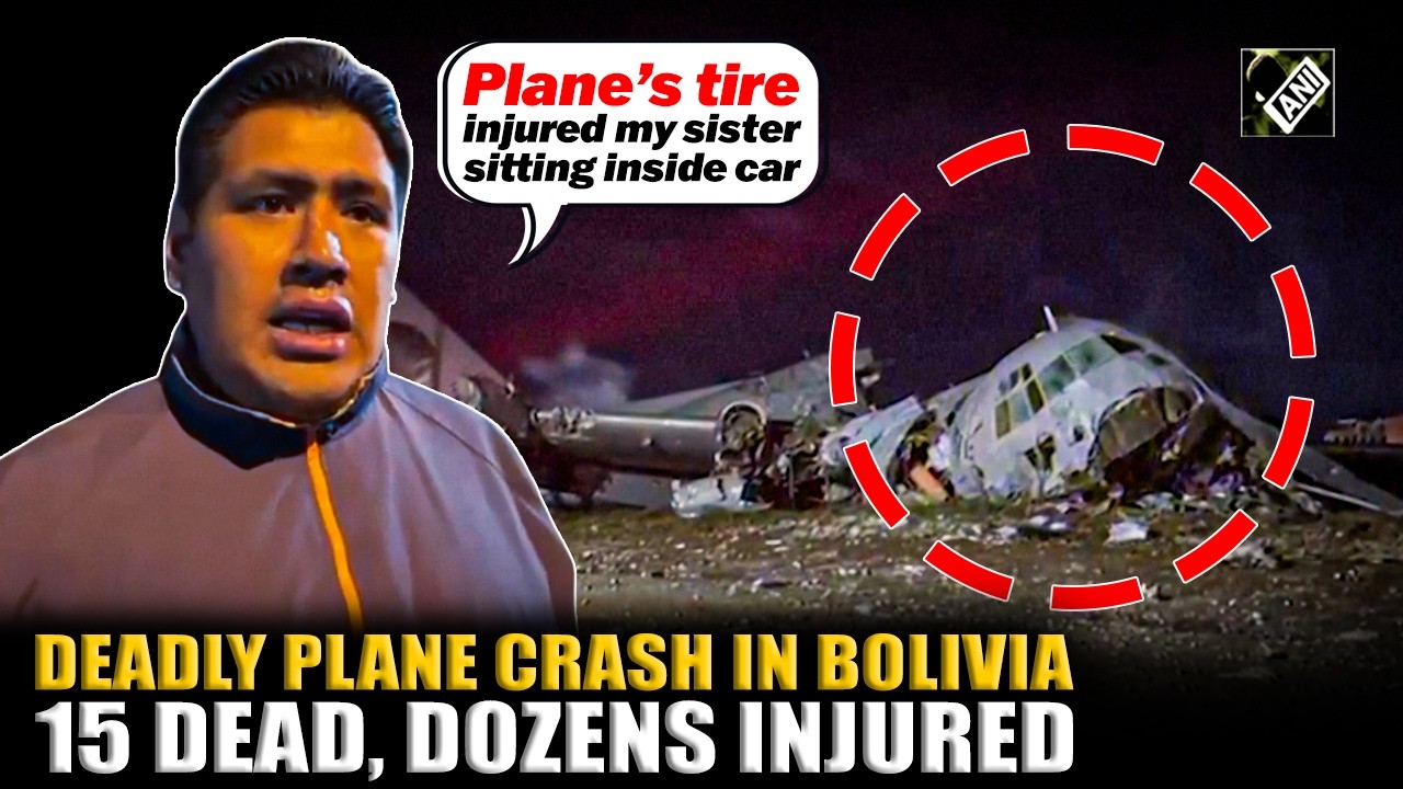 Bolivian Air Force aircraft carrying newly printed banknotes crashes killing 15, injuring dozens