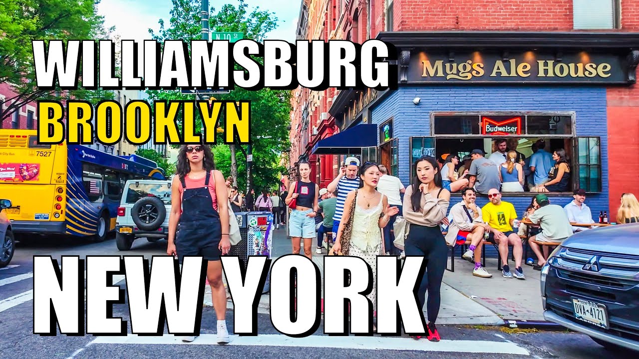 Williamsburg On a Friday Evening: 4K Walking Tour of Brooklyn's Favorite Neighborhood #newyorkcity