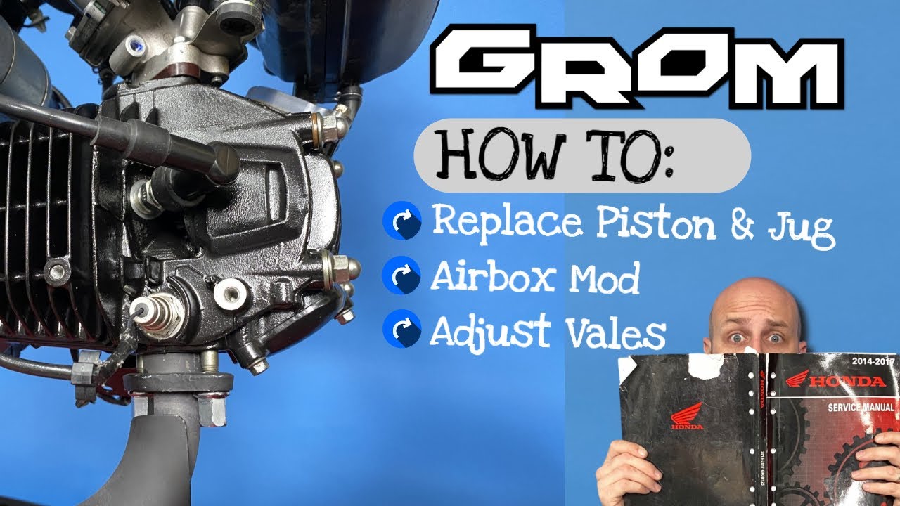 Honda Grom Motor Rebuild | Valve Adjustment | ECU Reset | Airbox Mod | Will it Start?