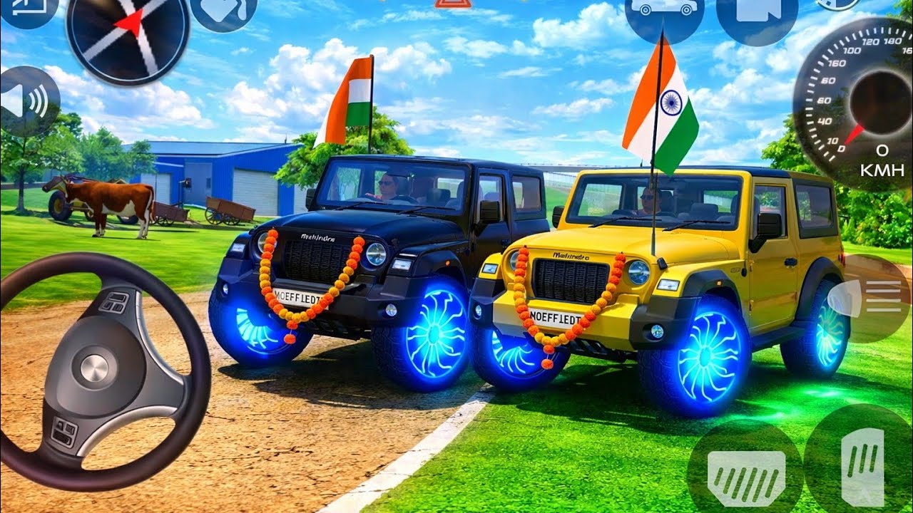 Modified Mahindra Thar😈Games:Indian Black Thar (Gadi Wala Games) Car Game Android Game - #2025 
