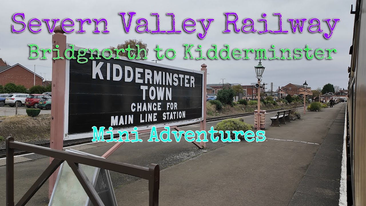 Severn Valley Railway (SVR), Heritage Steam Railway Train Ride From Bridgnorth to Kidderminster 4k