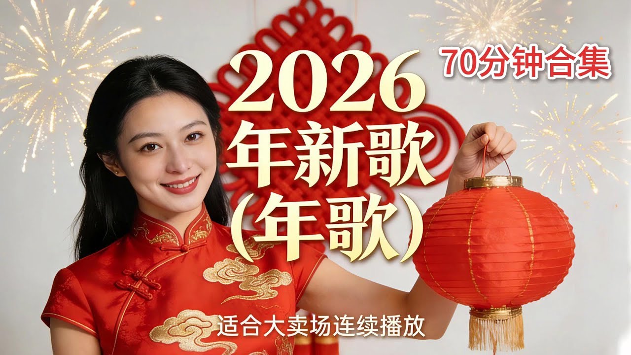 2026新年歌【最好听必听新年歌曲合集】Chinese New Year Song 2026 | CNY Song   2026年歌70分钟合集