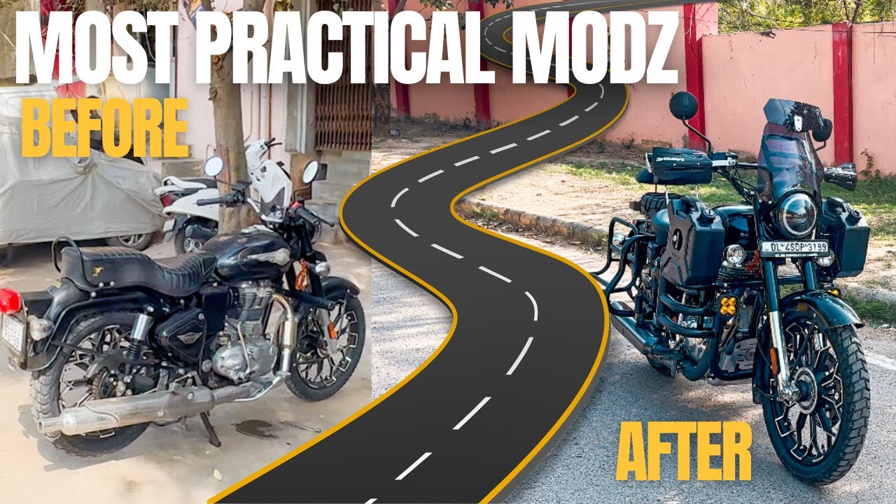 Transforming a Royal Enfield STANDARD 350 into the Ultimate Touring Machine !