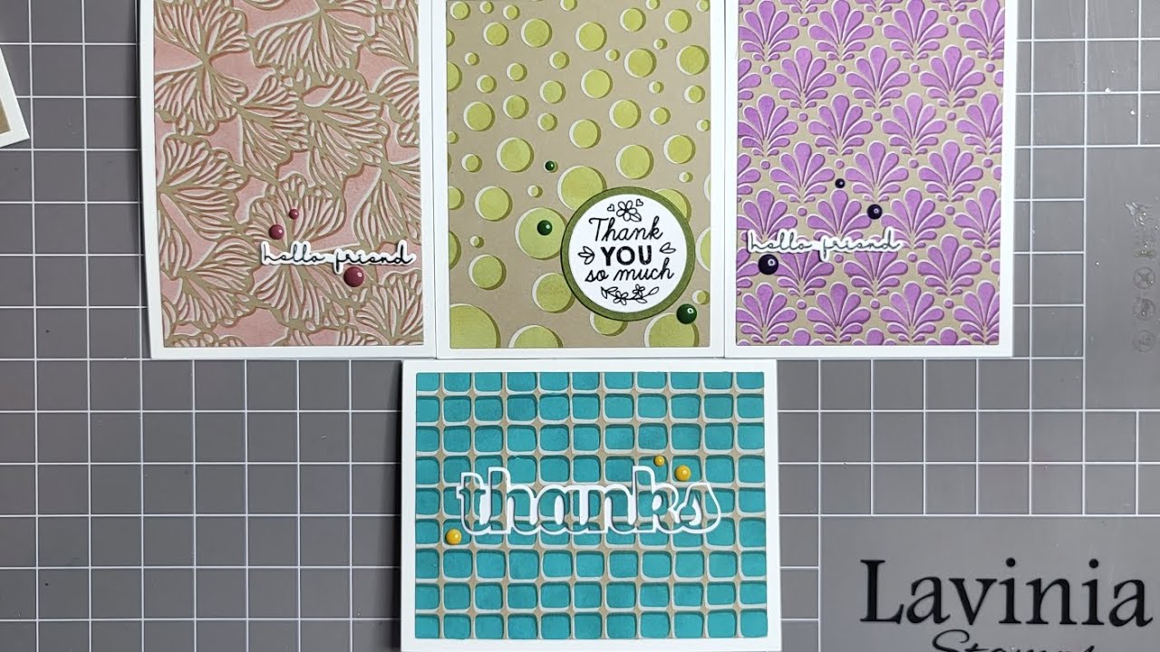 LAVINIA STAMPS USING YOUR STENCILS TO GET THAT  3D LOOK. ABSOLUTELY STUNNING RESULTS