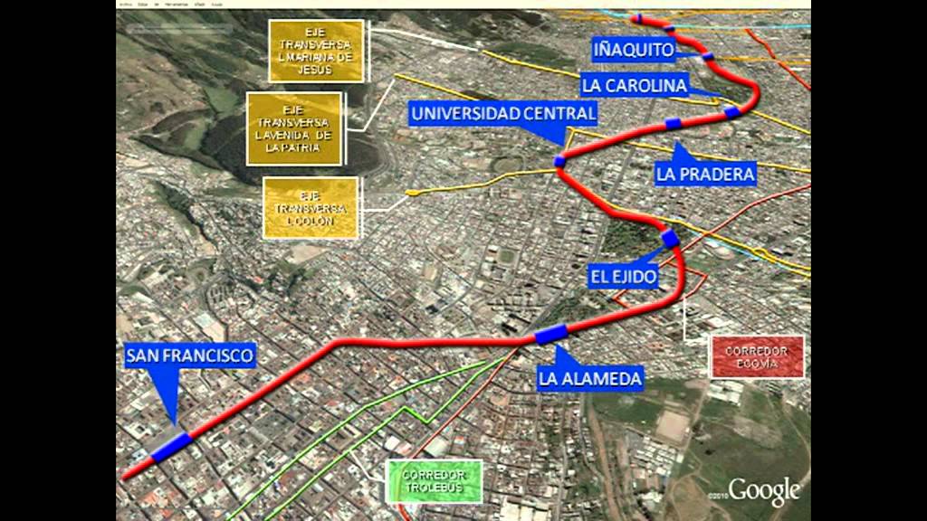 Trazado L1 Metro de Quito.mpg - Metro de Quito