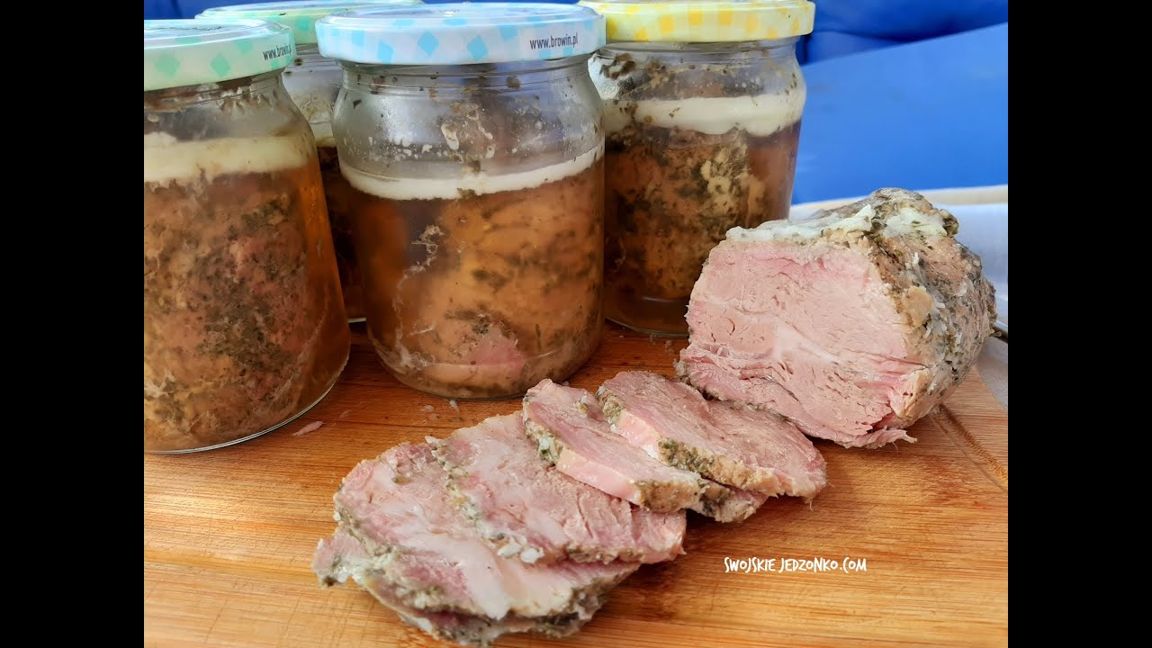 Rewelacja !! Karkówka w słoikach na kanapki , pork neck in jars #domowawędlina