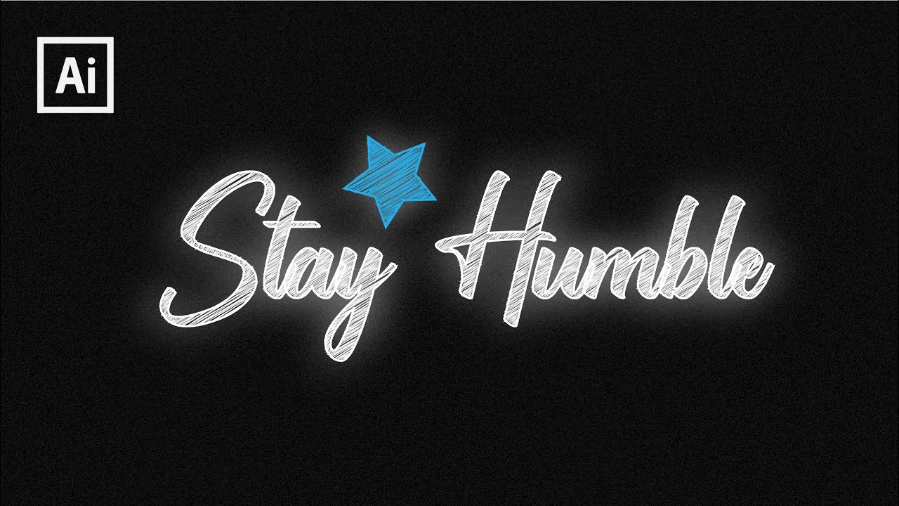 Chalk Effect | Adobe illustrator Text Effect Tutorial
