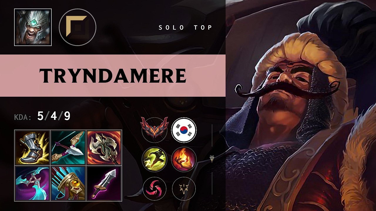 Tryndamere Top vs Fiora - KR Grandmaster Patch 26.18