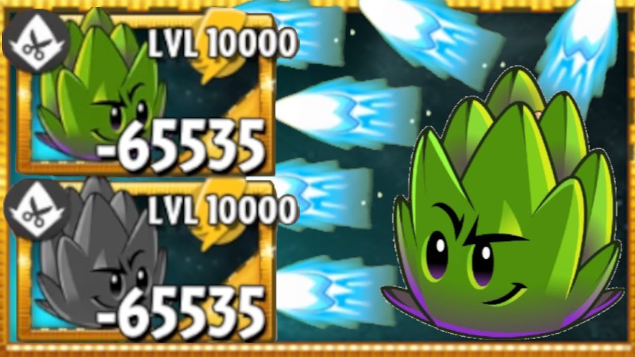 Plants vs Zombies 2 Dartichoke Upgraded to Level 10000 PvZ2