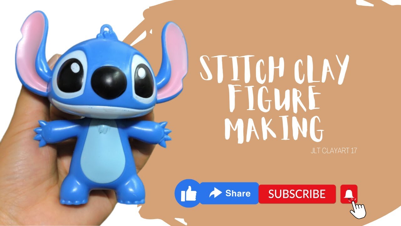 Making Stitch Figure made of clay step by step. Paano gumawa ng stitch figure out of clay