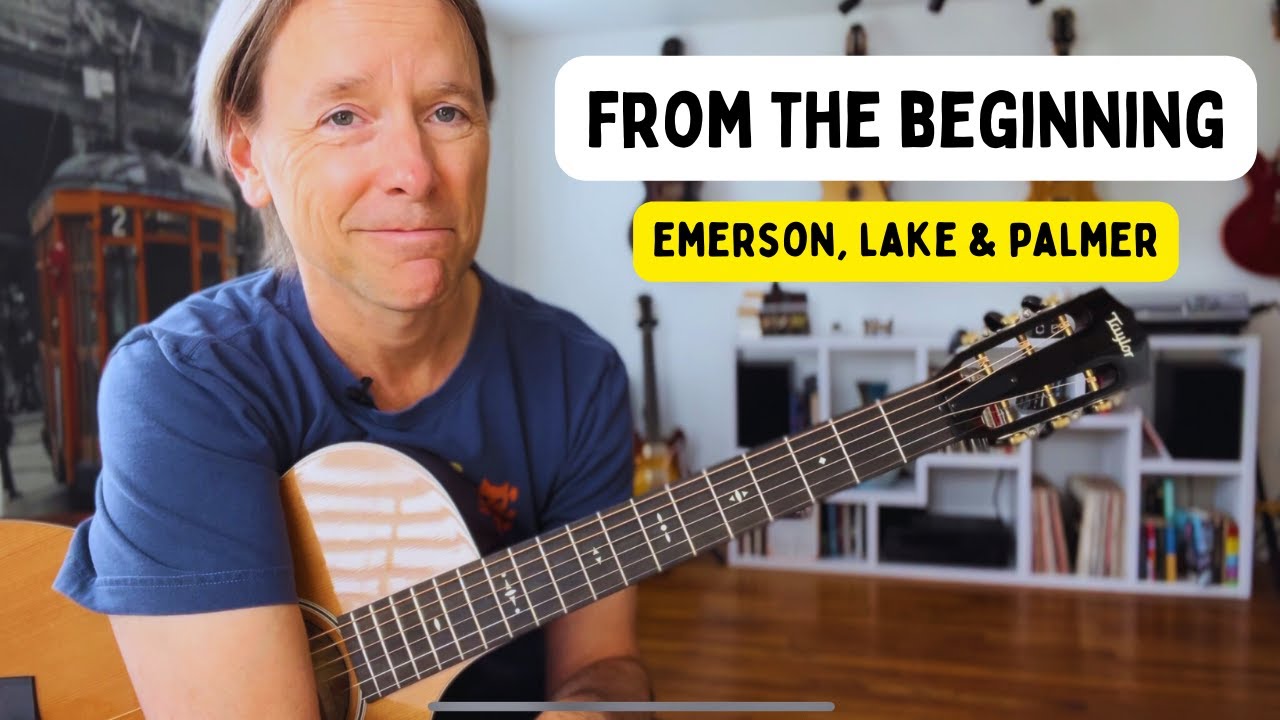 How to play - “From the beginning” guitar lesson by Emerson Lake in Palmer - TABS available!