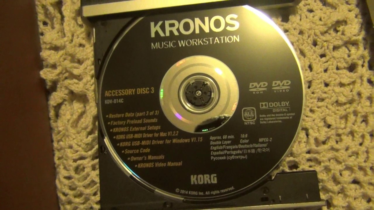 Руководство по установке основного SSD-диска Korg Kronos