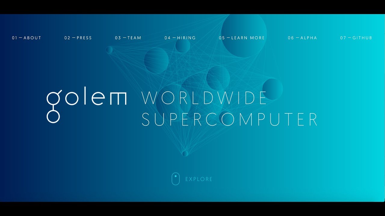 Golem (GNT) | The Revolutionary Worldwide Supercomputer Project