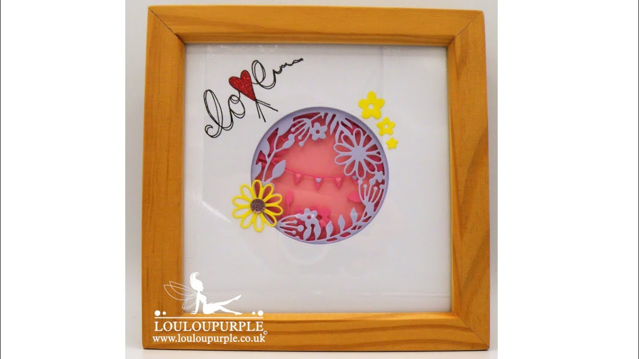 Box Frame And Card Using Sizzix Romantic Layers Thinlits Dies.