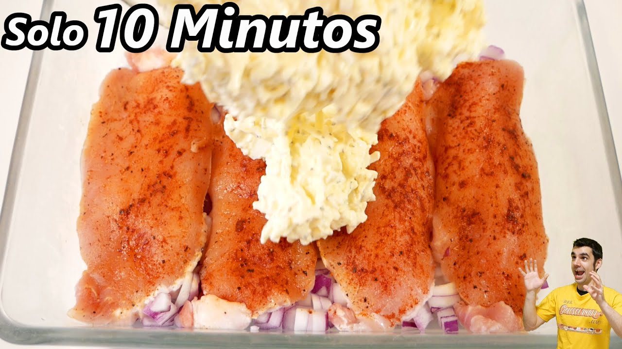 RECETA de CENA FÁCIL, RÁPIDA y DELICIOSA, solo 10 MINUTOS de trabajo y listo😋🥩😍 ¡TE VA A ENCANTAR!