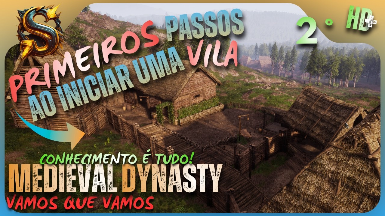PRINCIPAIS construções e DICAS para iniciar uma VILA! - 02 - Medieval Dynasty | PT-BR