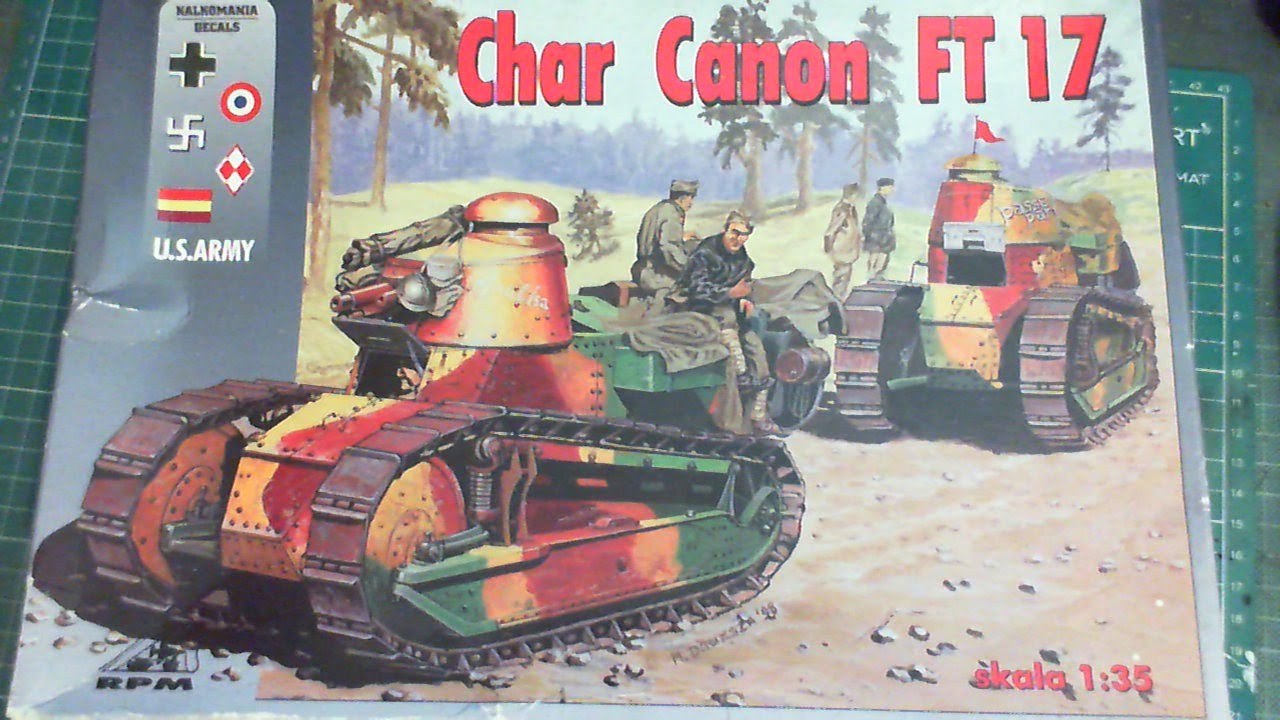 RPM 1/35 Scale Renault Char Canon FT17  Build Update 1