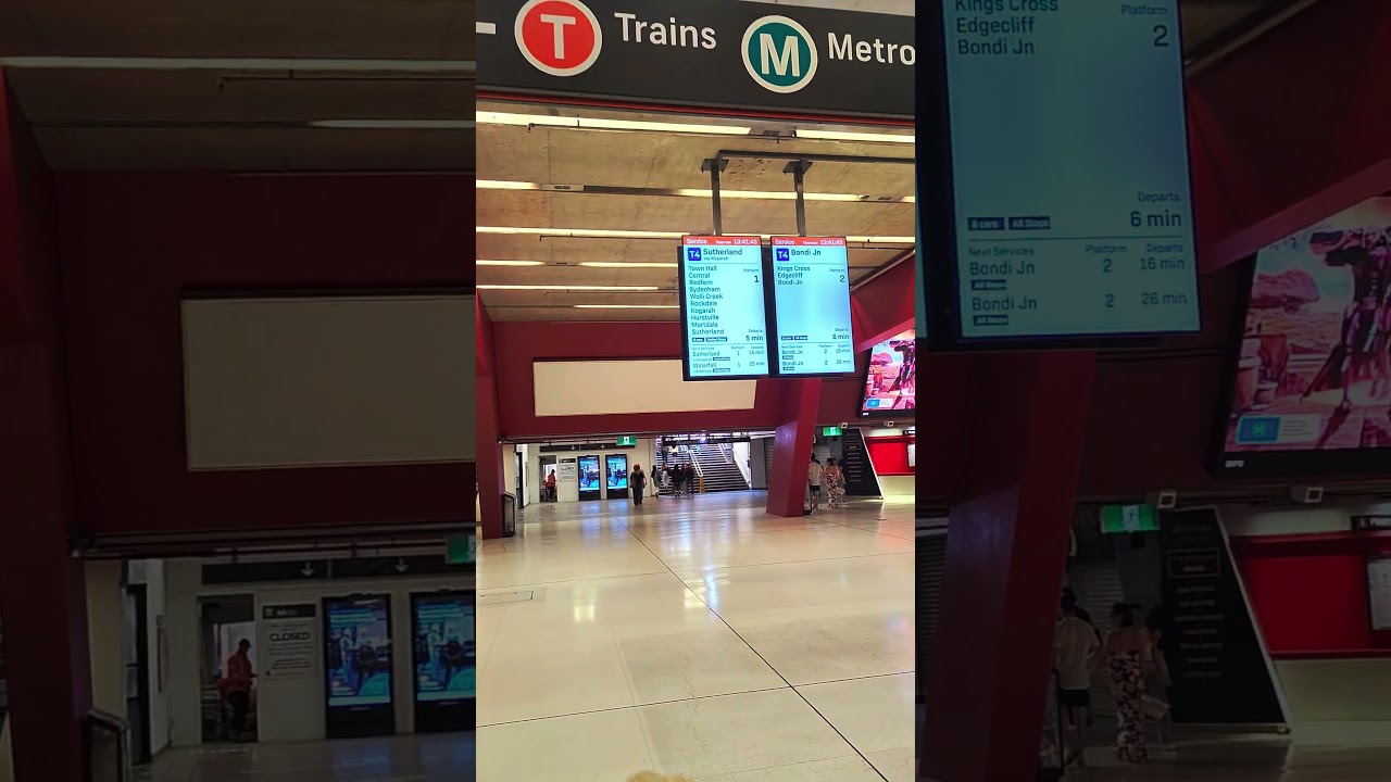 Walking around Sydney City; Martin Place Train Station #sydneycity #sydneywalk #travel