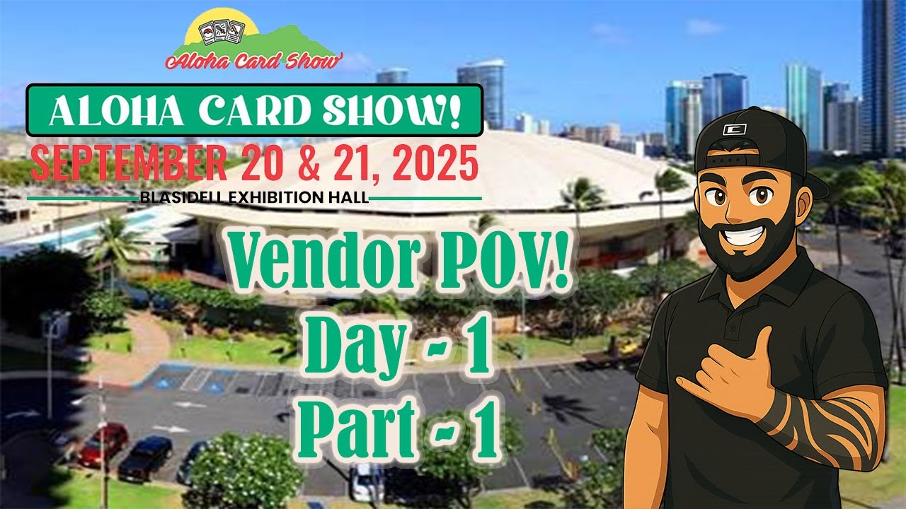 Card Vending at Hawaii&rsquo;s BIGGEST Card Show 🌴🔥 | Aloha Card Show Day 1 (Pt. 1)