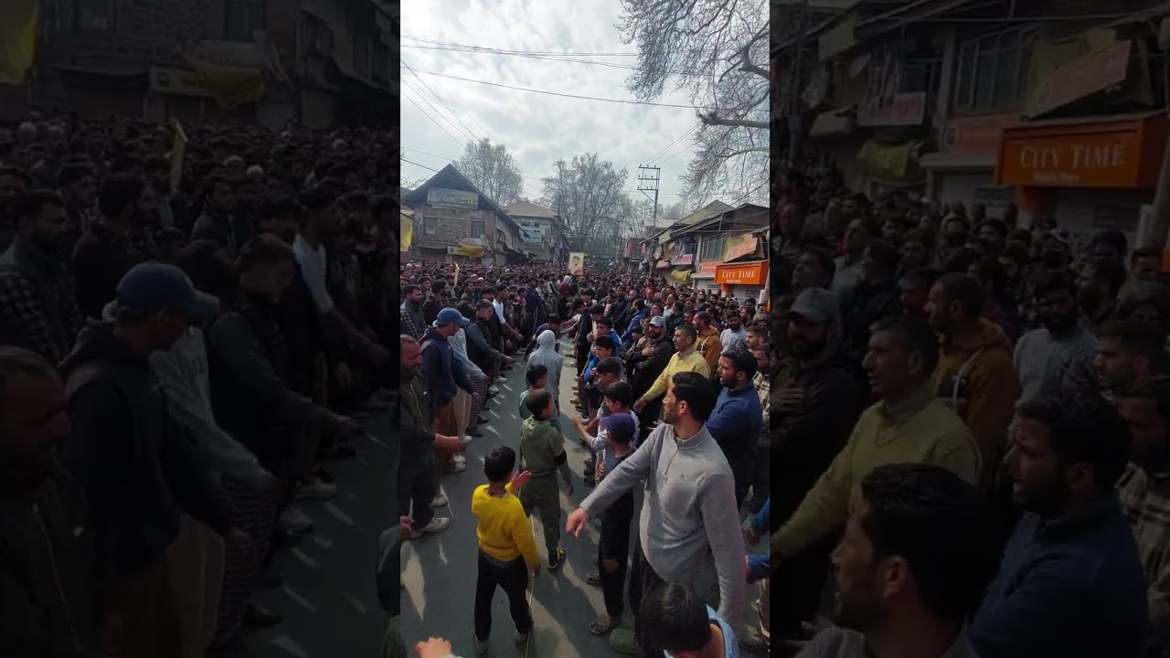  KASHMIR STAND WITH IRAN #SUNDIPORA #BUDGAM #Procession on 6th March #ayatollah Syed Ali khamenei #