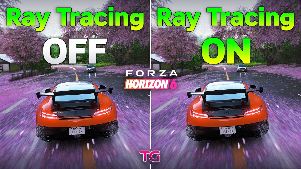 Forza Horizon 6 : Ray Tracing ON vs OFF - Graphics & FPS Comparison