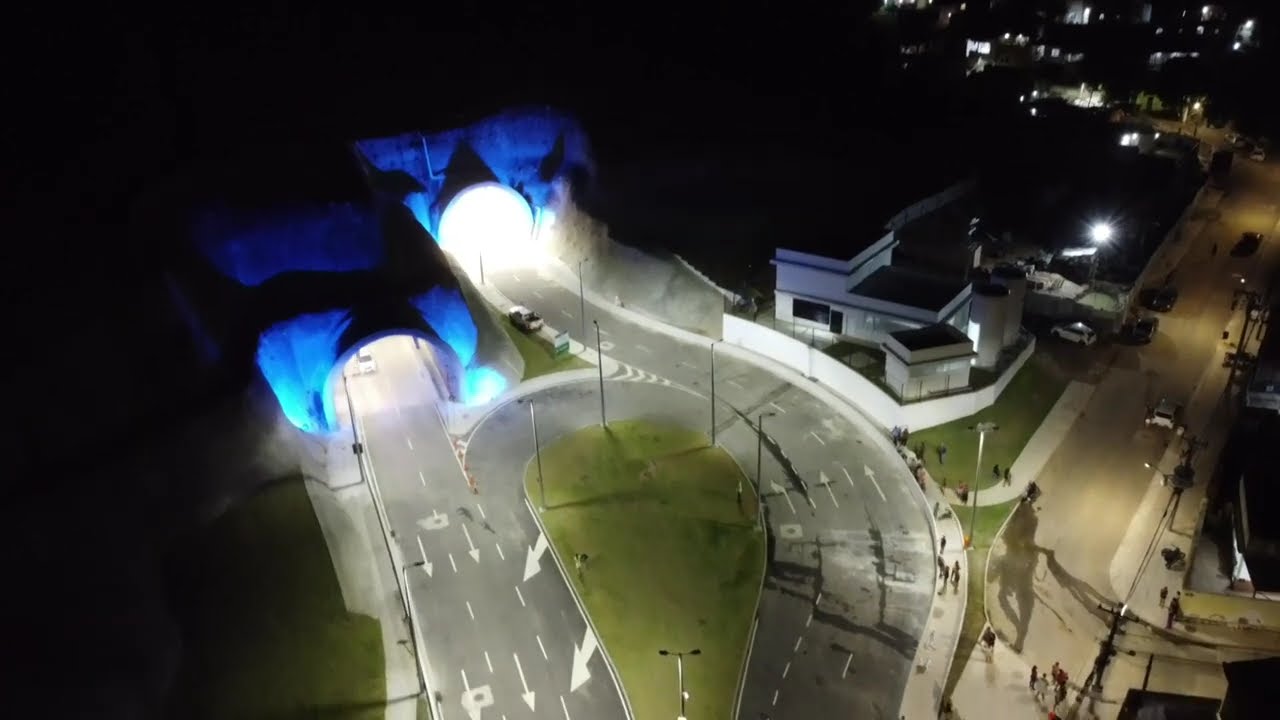 Inauguração do Túnel Moacyr Bastos Lado Caroba Video completo