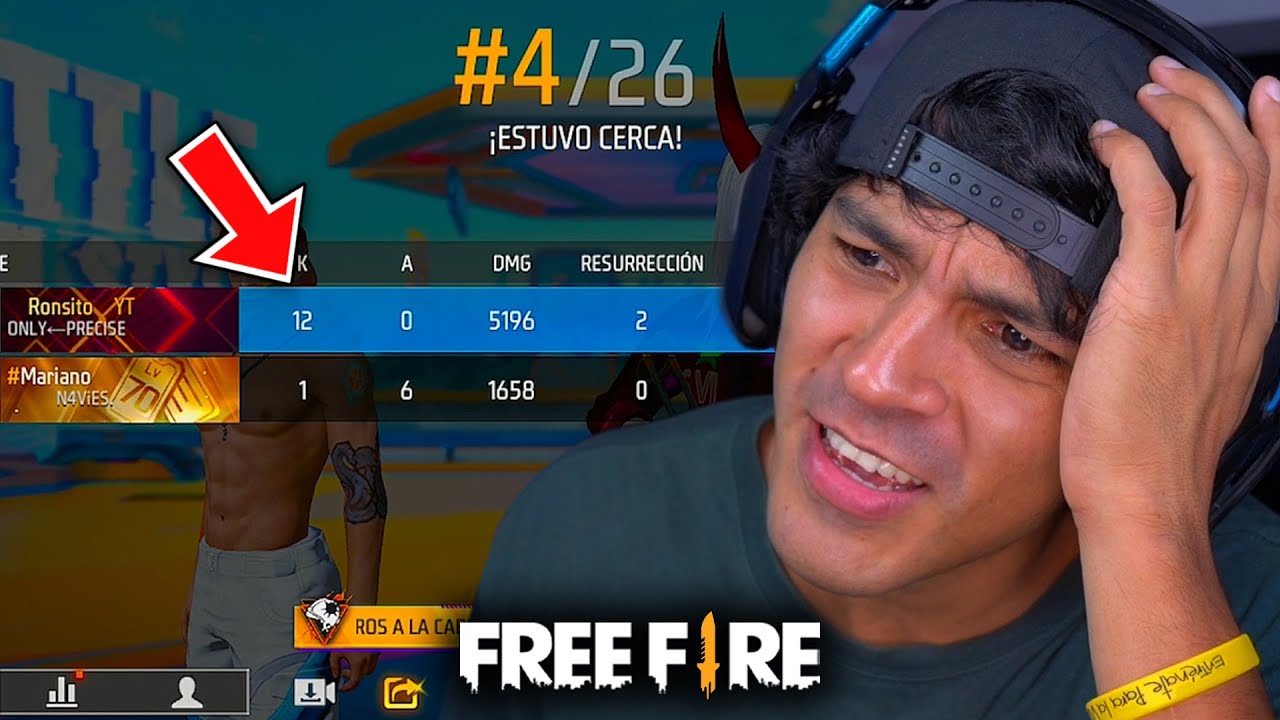 Acarreando Al Mariano Y Me Pasa Esto 🤬 FreeFire - Ronsito