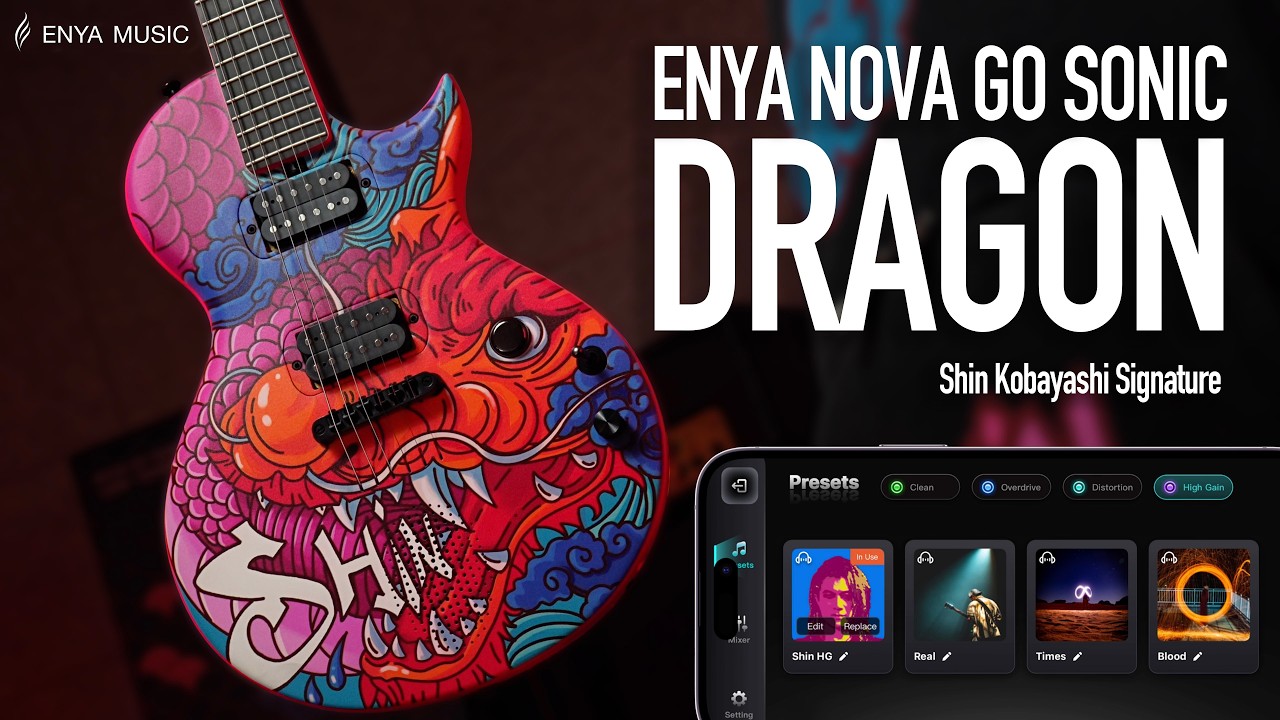 กีตาร์มังกรที่ดุดัน! แกะกล่องสมาร์ทกีตาร์ ENYA NOVA GO SONIC DRAGON (Shin Kobayashi Signature)