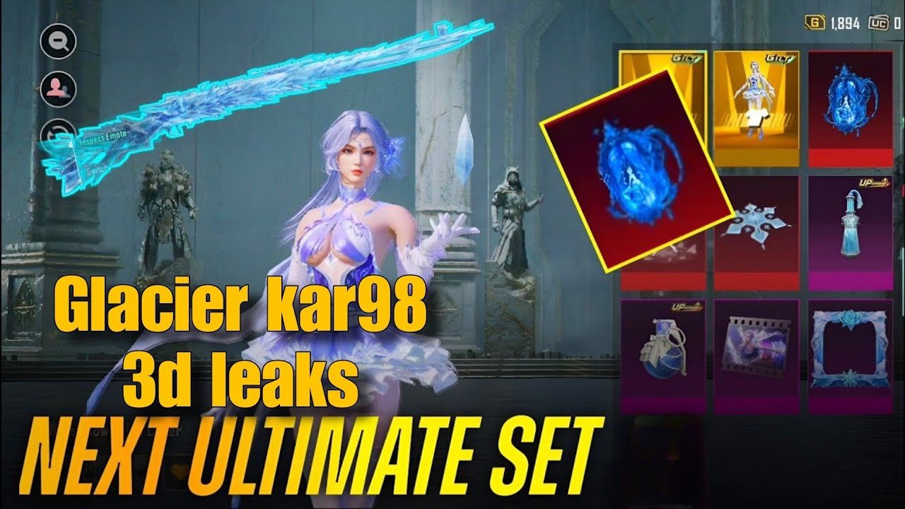New ultimate and glacier kar98 3d leaks here pubg mobile and bgmi