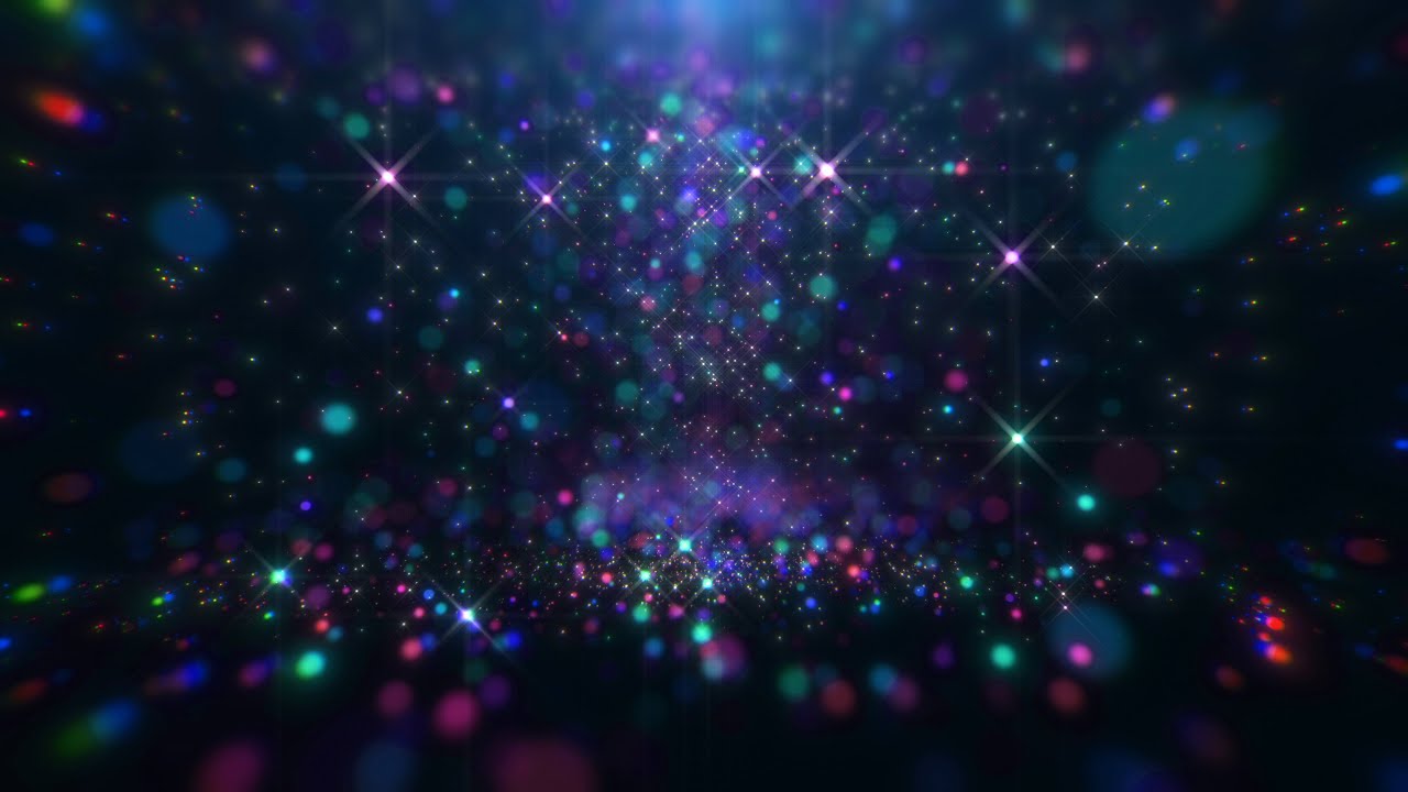 4K Screensaver | Colorful Sparkling Glitter Particle Dance – Psychedelic VJ Loop (No Sound)