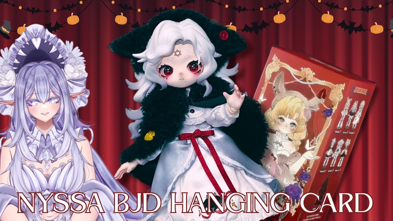 ♡ Perfect Doll Line for Halloween! Unboxing the Nyssa BJD Hanging Card! 🐐🎃🖤 ♡