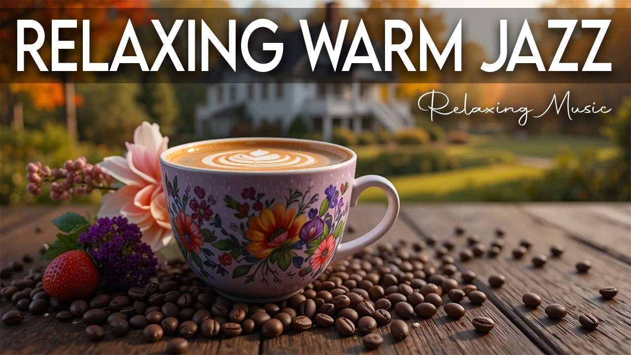 Relaxing Warm Jazz ☕ Bossa Nova background for Happy Moods, Great Moods & Stress Relief