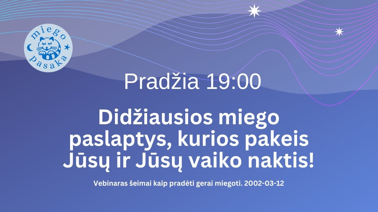 Vaikų miego paslaptys Sigita Žilinskienė ir Darius Kiaulakis | MiegoAmbasada.lt