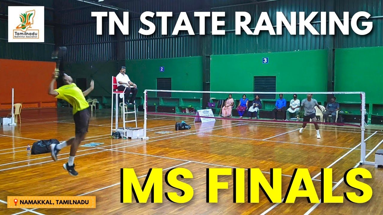 FINALS - MEN'S SINGLES | TAMILNADU STATE SENIOR RANKING BADMINTON TOURNAMENT 2024 - NAMAKKAL