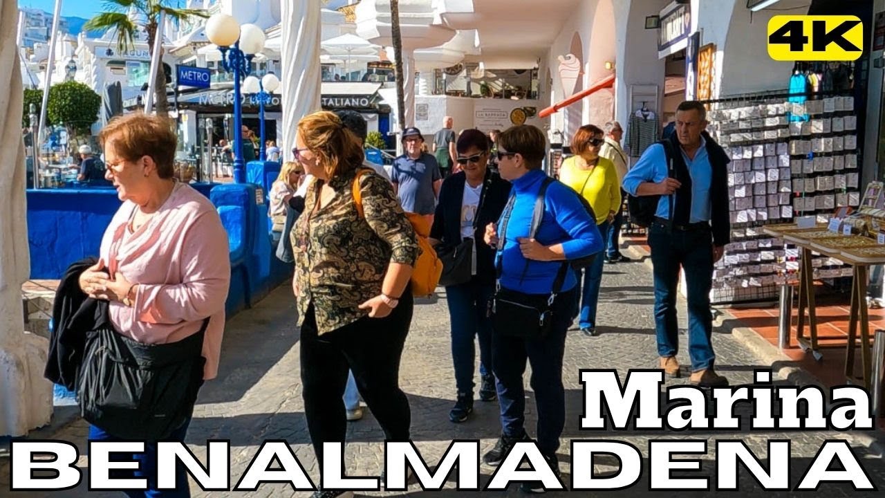 Spain BENALMADENA Puerto Marina FULL Walk TOUR Costa del Sol ANDALUSIA