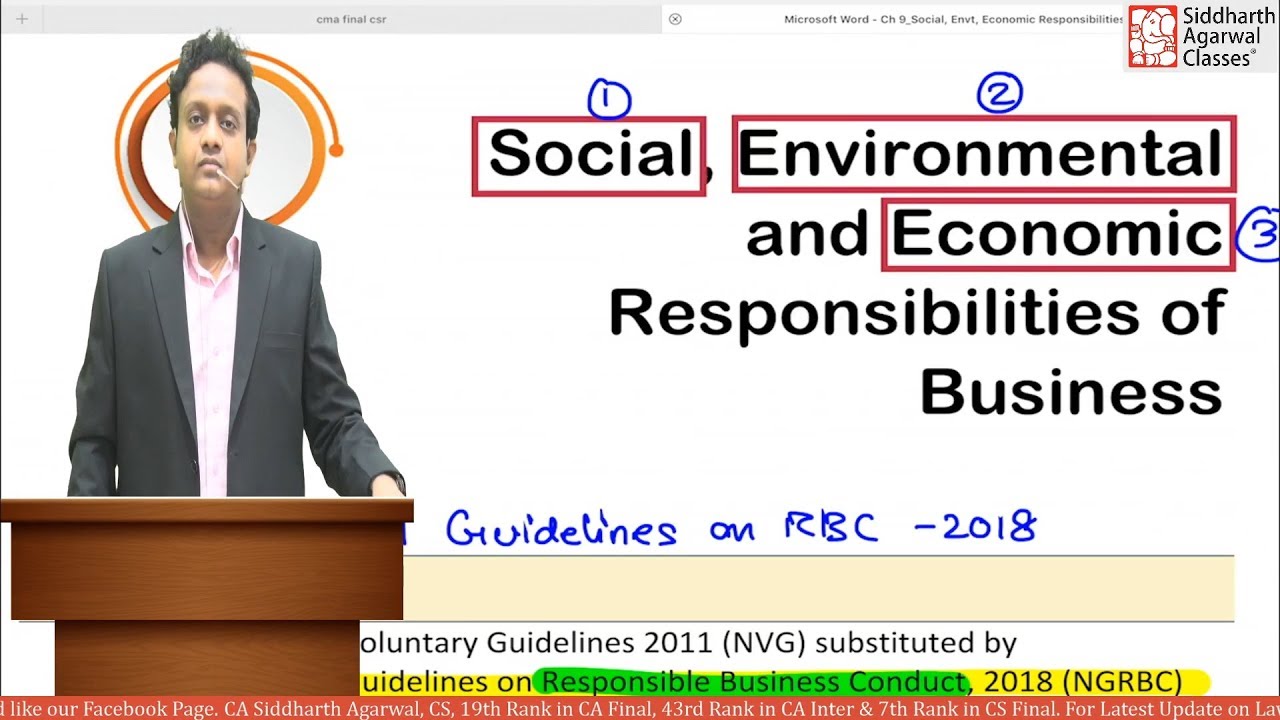 CMA Final Social Responsibility Amendment | Siddharth Agarwal