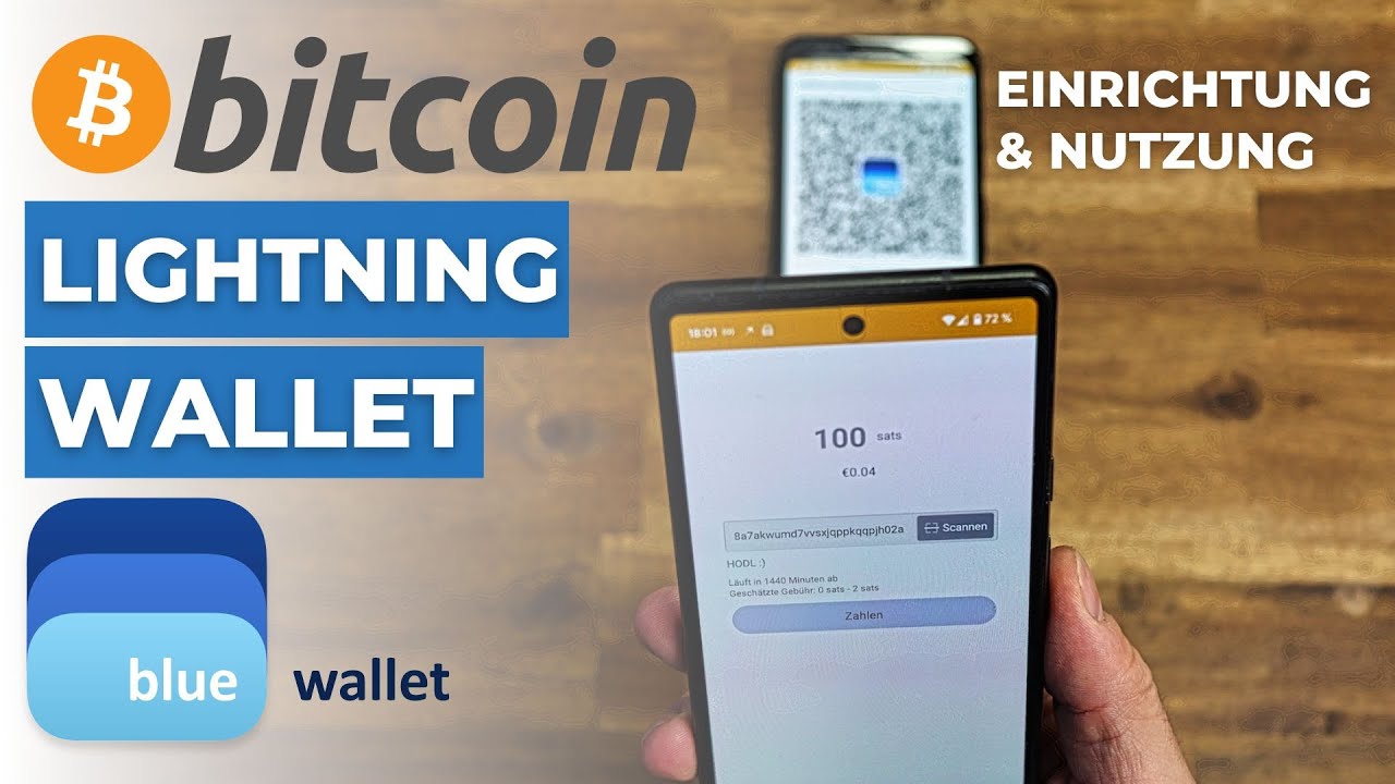 Bitcoin Lightning Wallet ⚡ benutzen (mit BLUEWALLET)