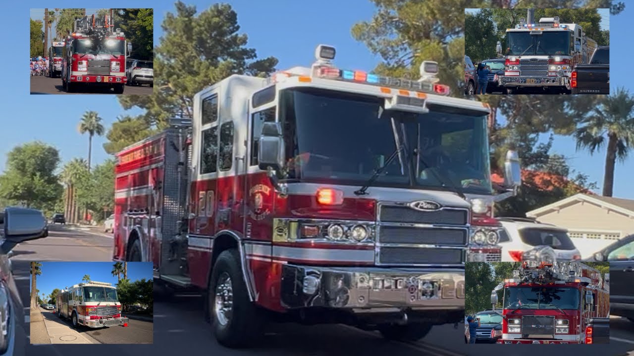 PHOENIX FIRE DEPARTMENT: Engine 20 & Ladder 20 4th of July parade *Lots of Q*