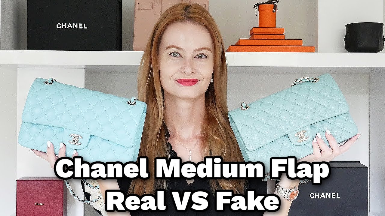 Chanel Medium Flap Tiffany Blue Real VS Fake ❌ || Learn how to spot the differences