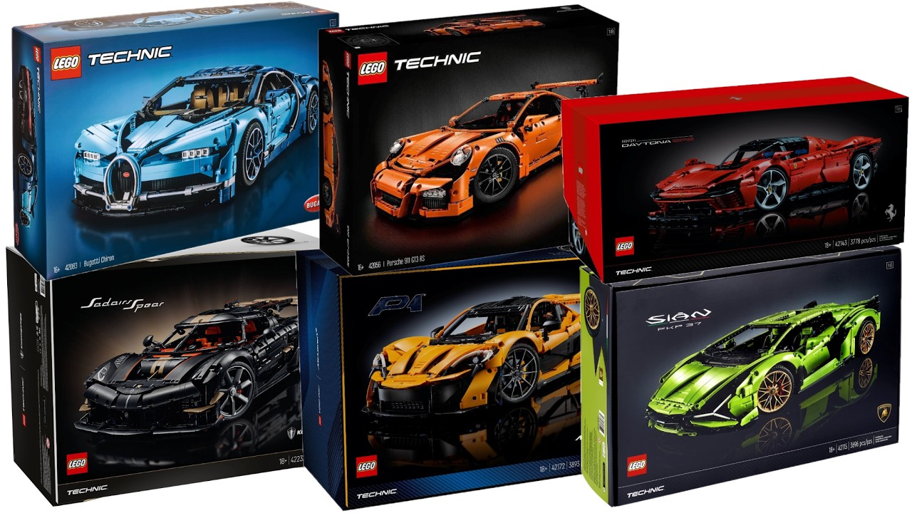 All LEGO Technic Scale 1:8 Supercars 2016-2026 CompilationCollection Speed Build