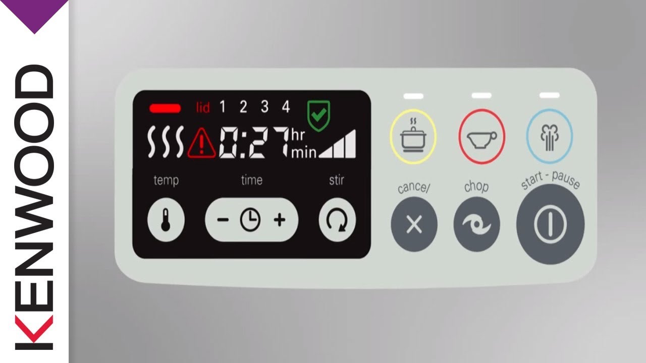 How to Use the Control Panel of Your Kenwood kCook