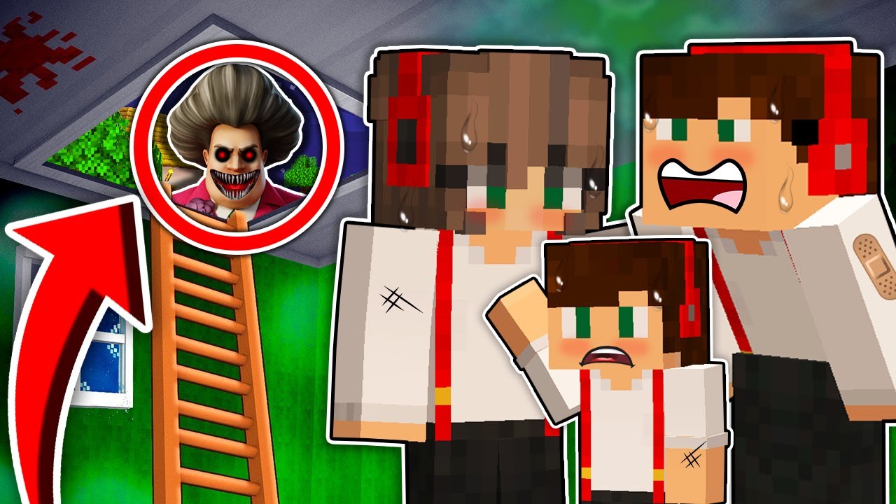 CHOWAMY SIĘ W TAJNYM BUNKRZE PRZED STRASZNĄ NAUCZYCIELKĄ W MINECRAFT?! GPLAY & LUMI